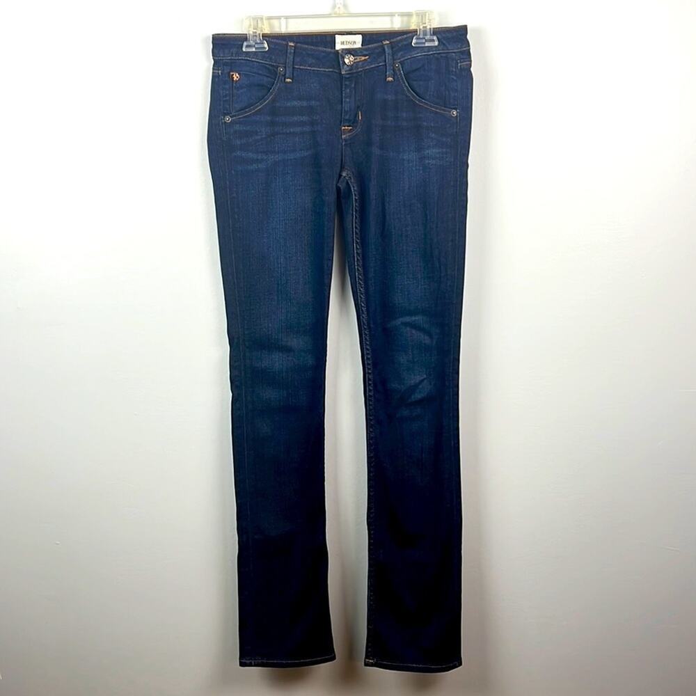 Hudson Carly flap straight leg dark wash size 26 jeans